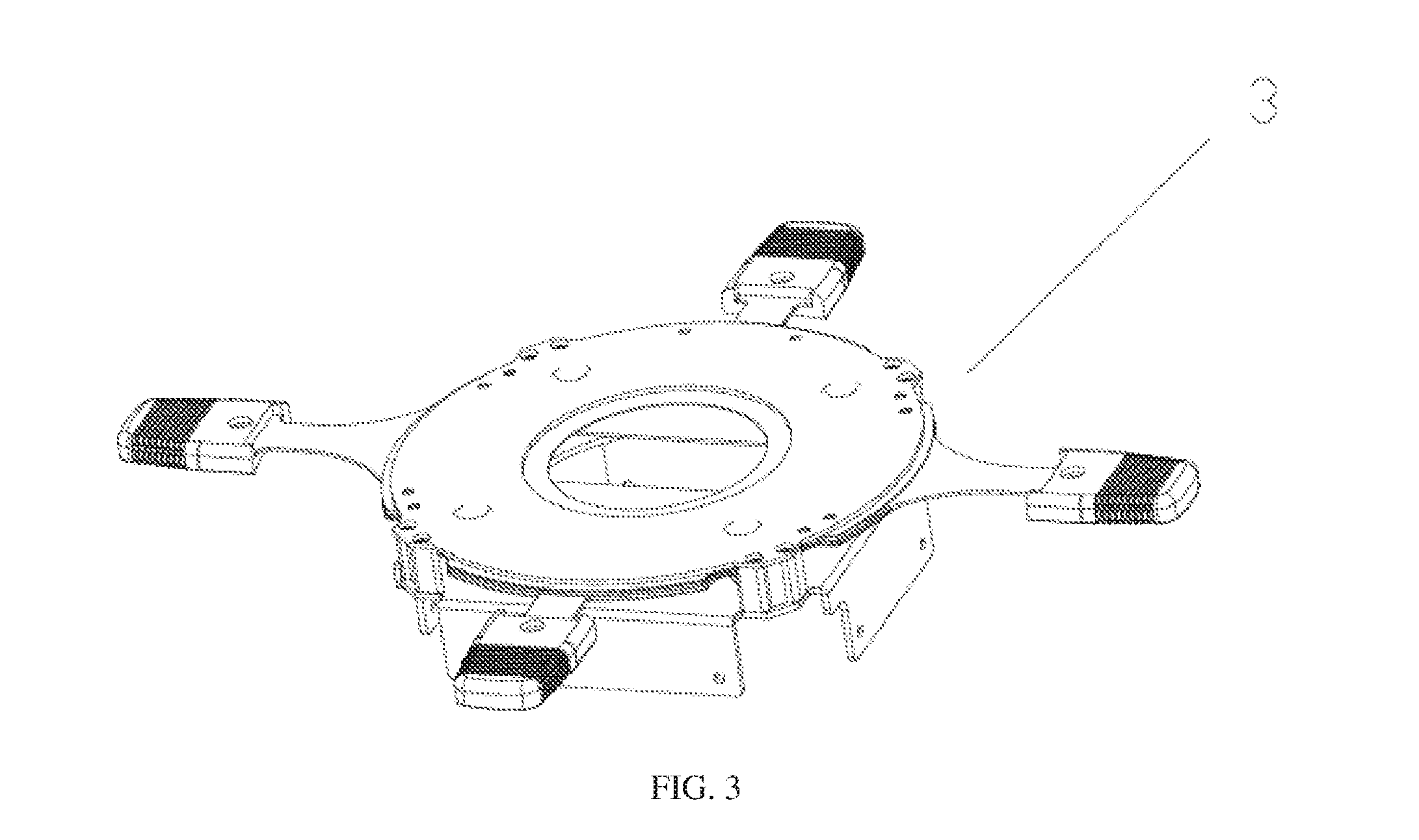 Optical system of LED variable-focus imaging lamp