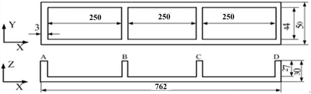 Variable-section aeronautical long beam structural member flexural rigidity calculating method