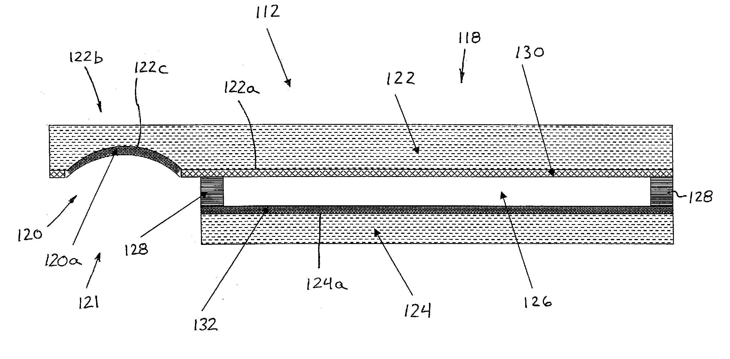 Exterior mirror element with integral wide angle portion