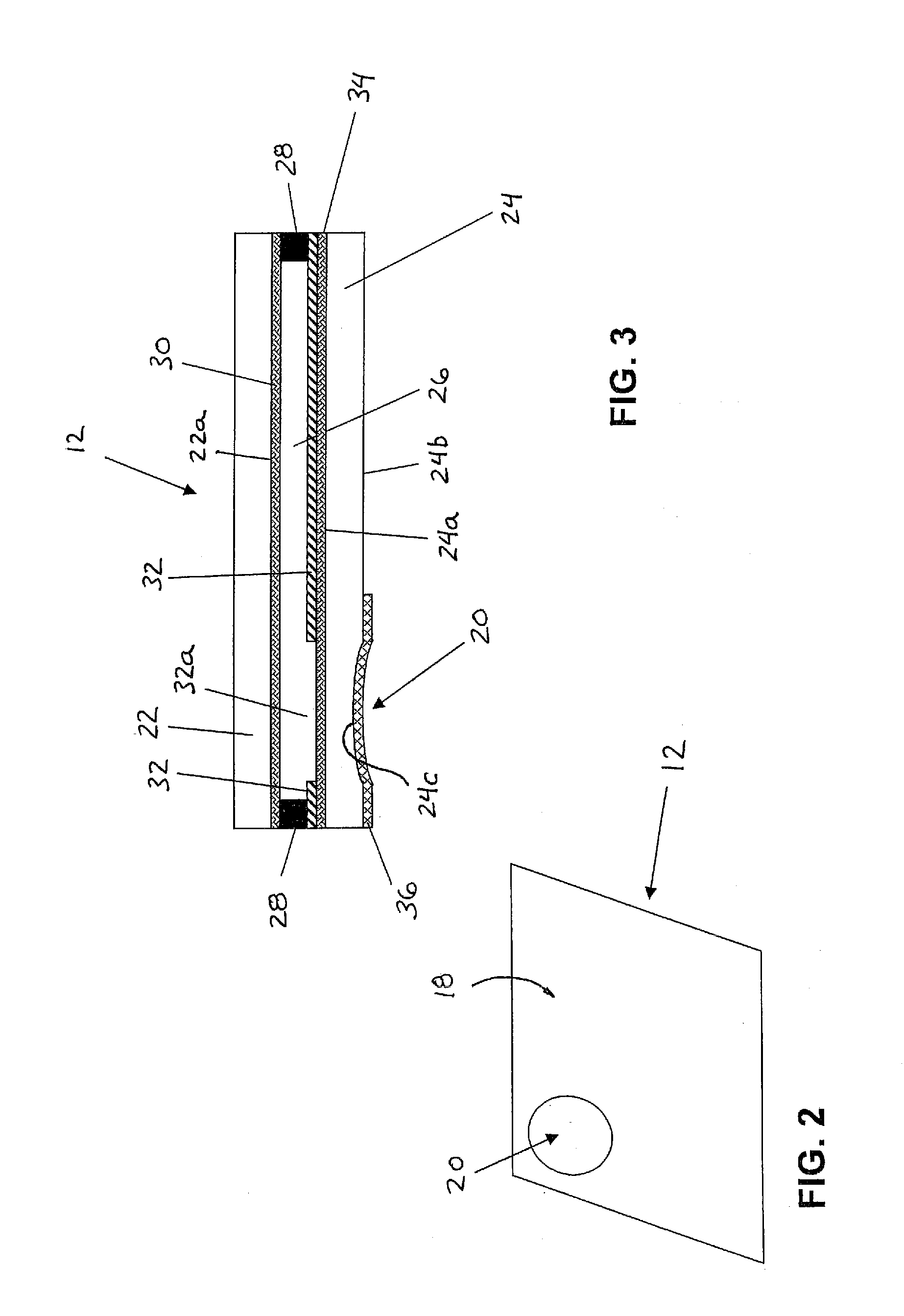 Exterior mirror element with integral wide angle portion