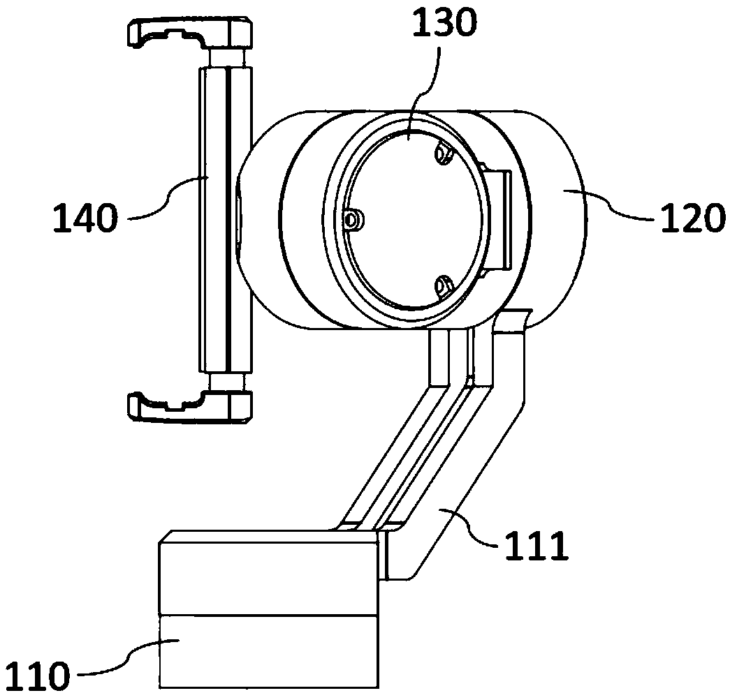 Foldable tilting axis hand stabilizer