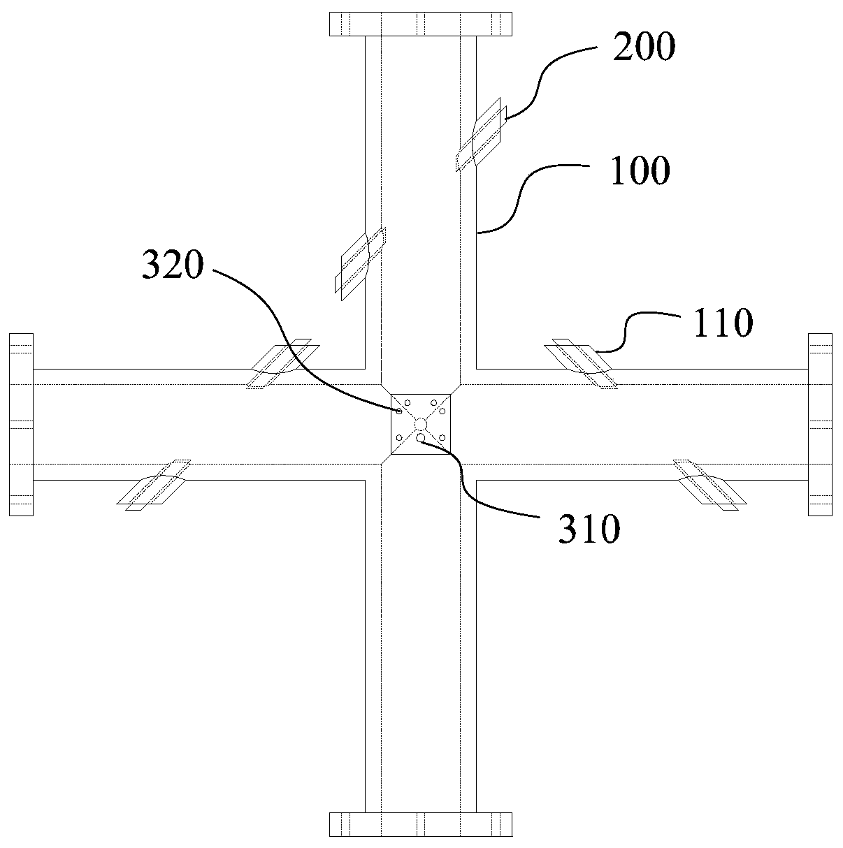 Flow divider for district metering area (DMA) of water supplying pipe network