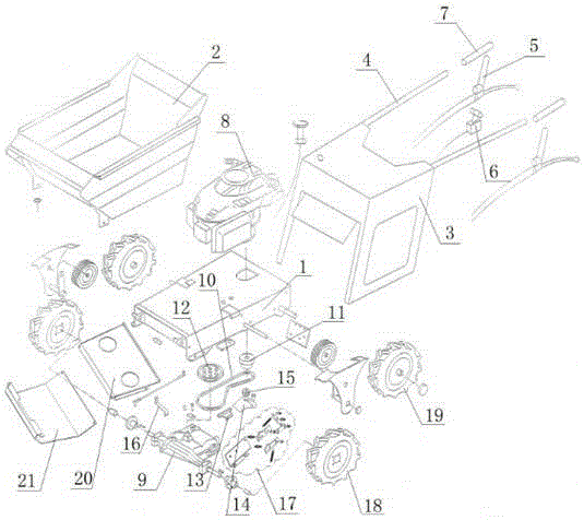 Stepless speed change carrier vehicle