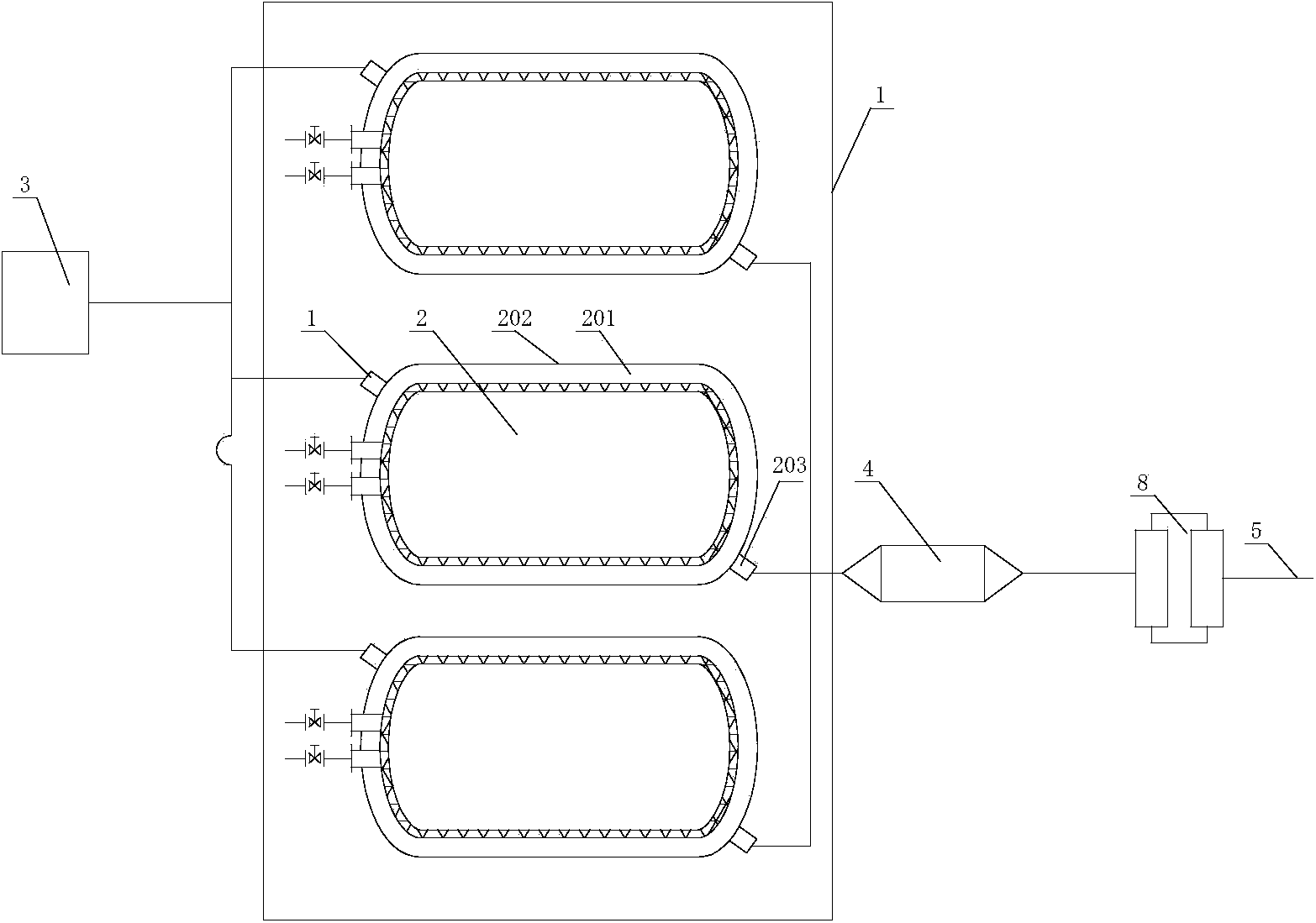 Low-temperature heat-insulation gas cylinder vacuumizing system