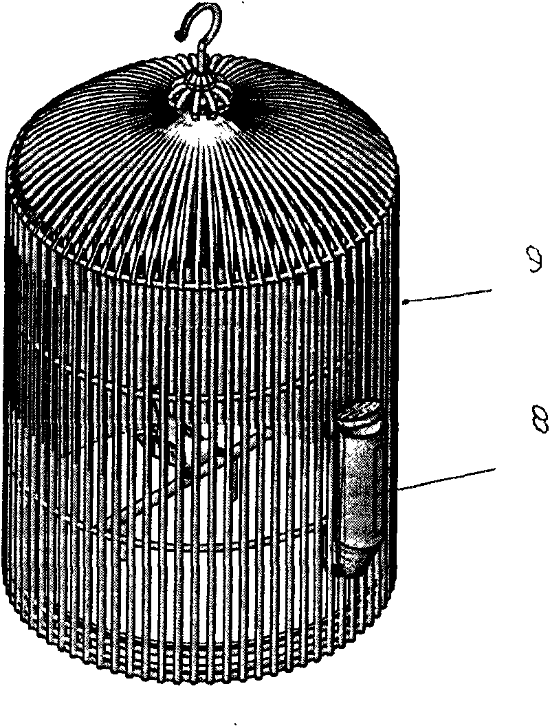 External-hanging type cereal hamper for birds