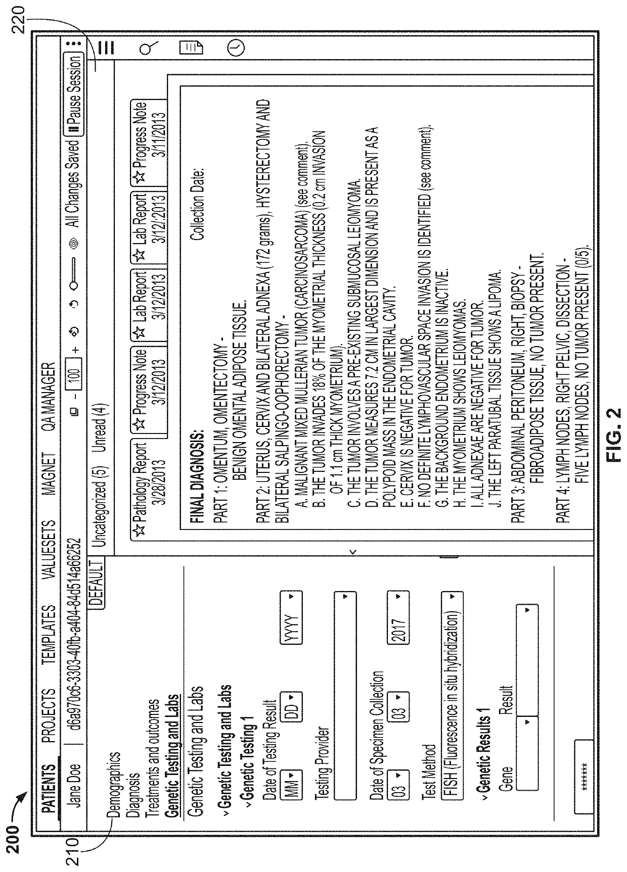 Systems and methods for interrogating clinical documents for characteristic data