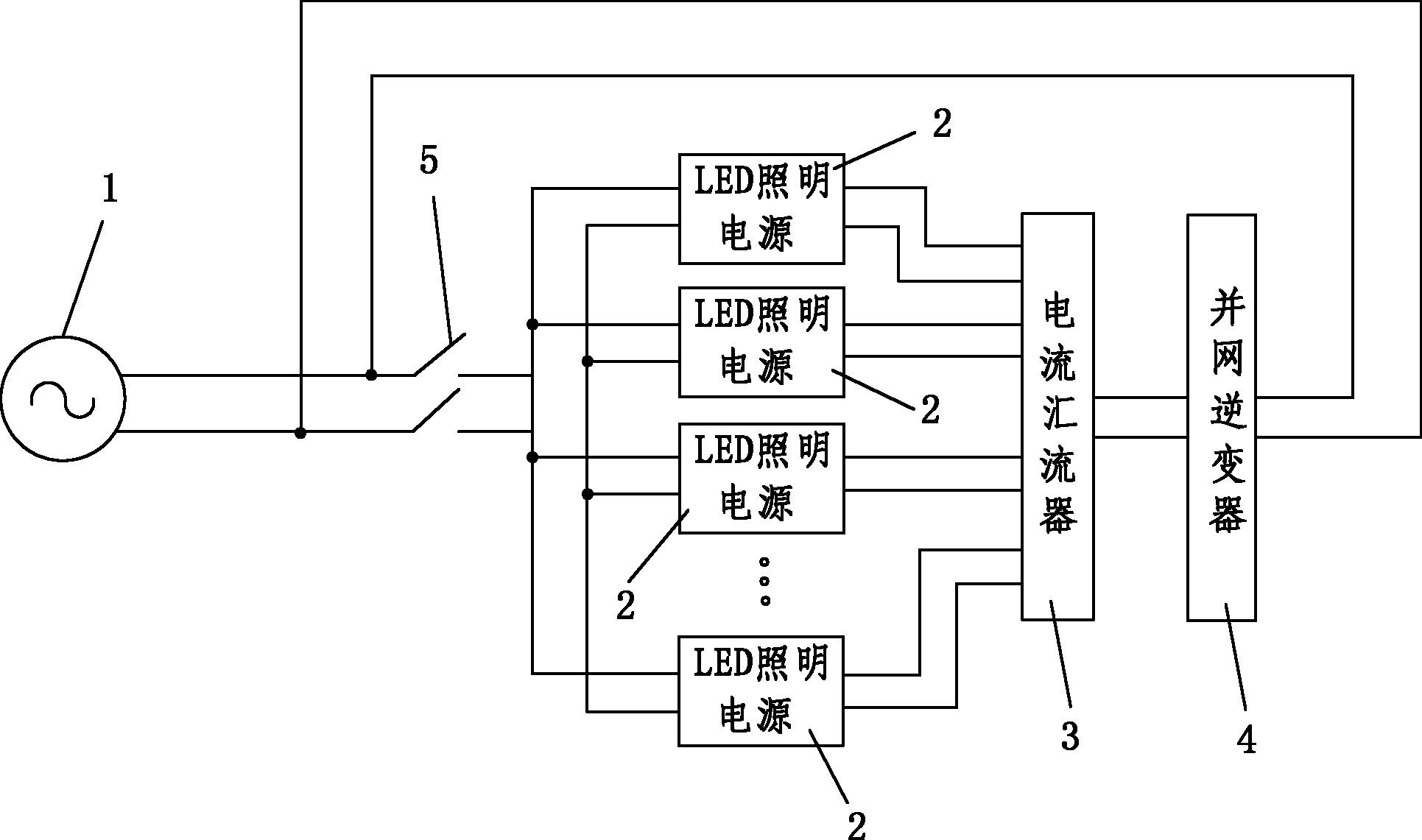 Energy-saving LED (Light-emitting Diode) lighting power supply aging device