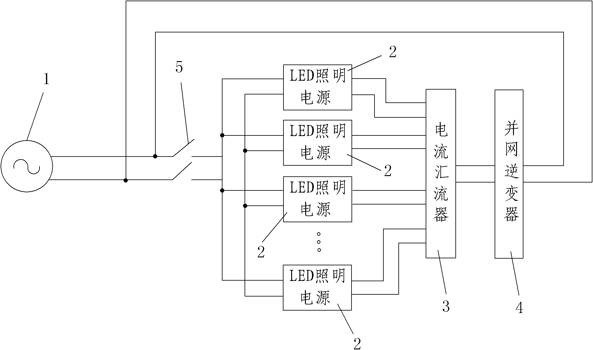 Energy-saving LED (Light-emitting Diode) lighting power supply aging device