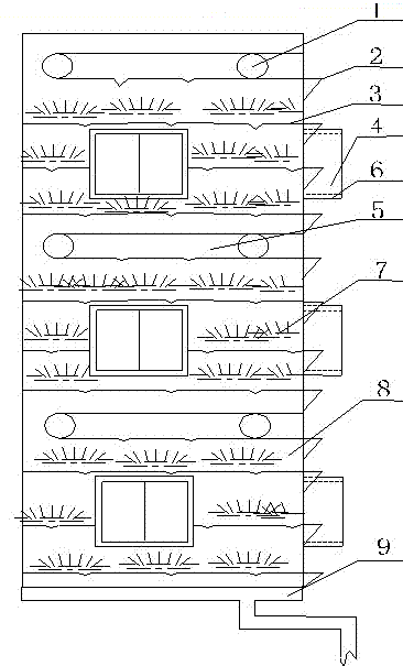 House outer wall greening and waste water utilization system