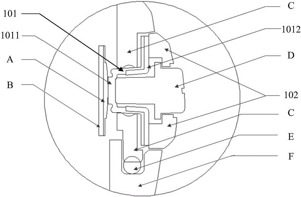 Side key protective device of electronic equipment