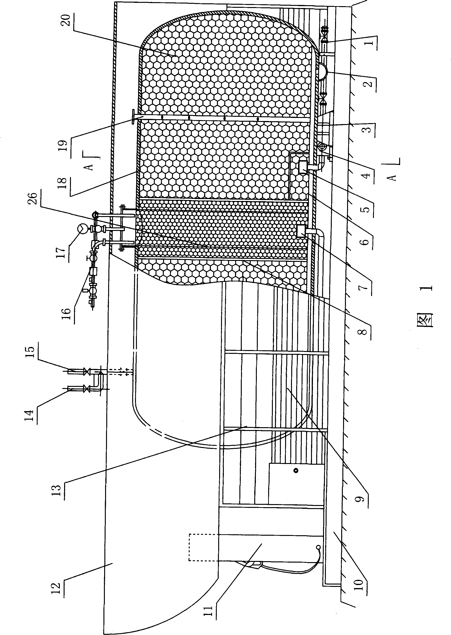 Separating explosion-proof skid-mounted type vehicle gasification device