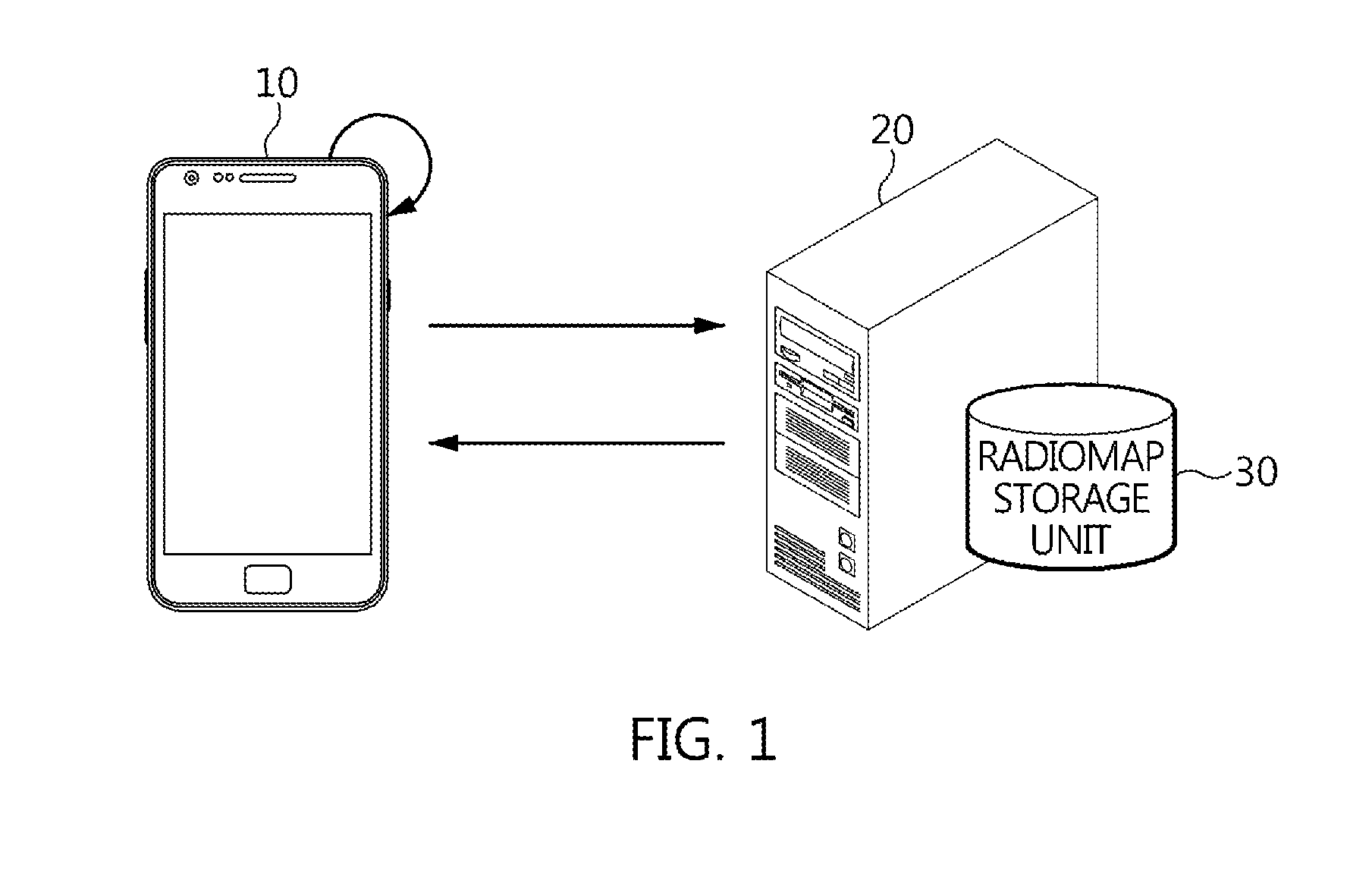 Apparatus and method for loading radiomap database, and terminal device