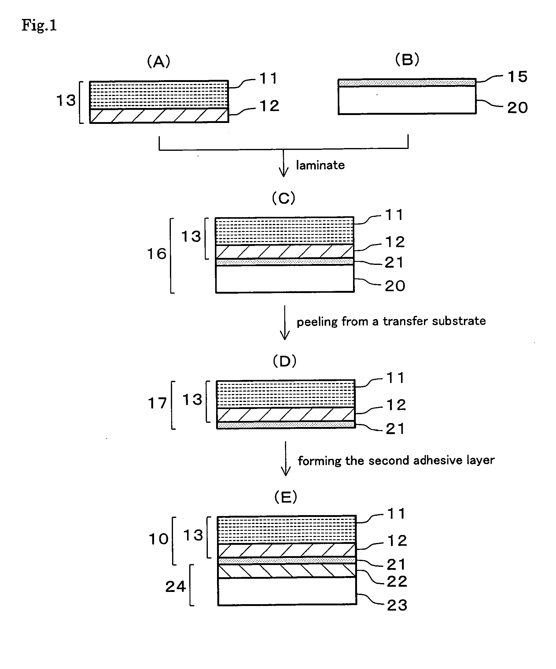 Method for producing a laminate polarizing plate and an optical member using thereof