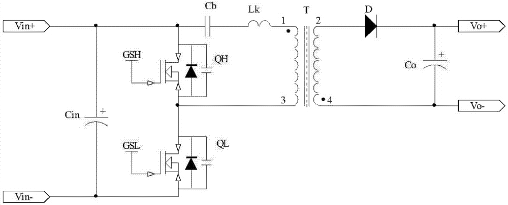 Asymmetric half-bridge flyback converter and its control method