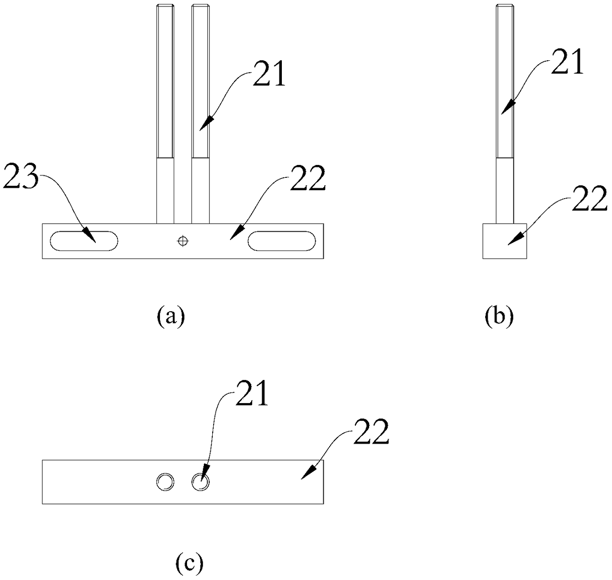 Clamp unit hoisting component and clamp unit test device comprising same