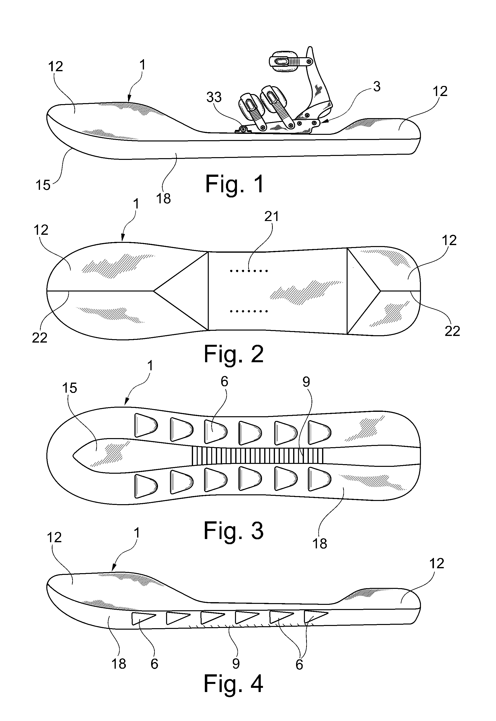 Snowshoe-ski that allows user to glide downhill as well as climb