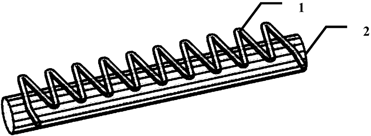 Microstrip period meander line slow-wave structure