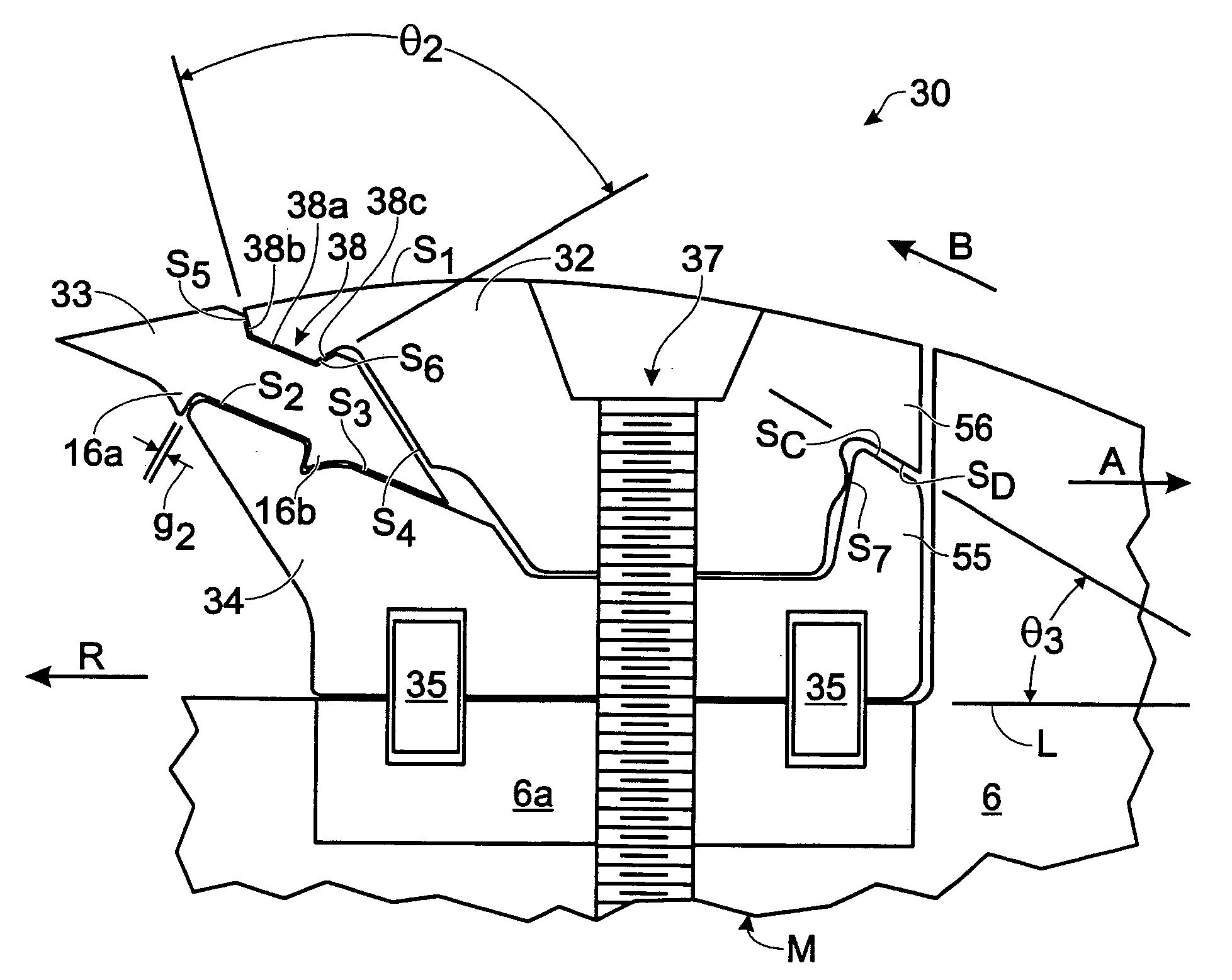 Wood cutting knife assembly providing improved knife stability