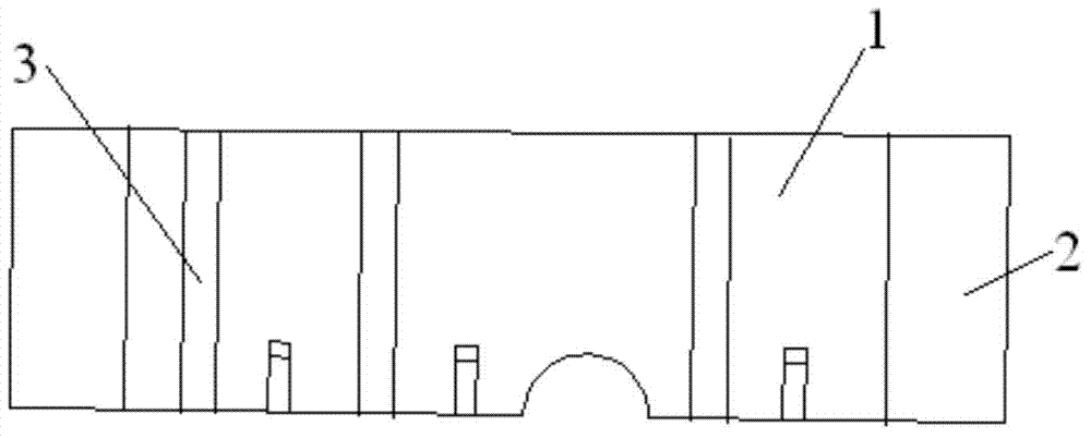 Rear steel moving push plate of cogging mill