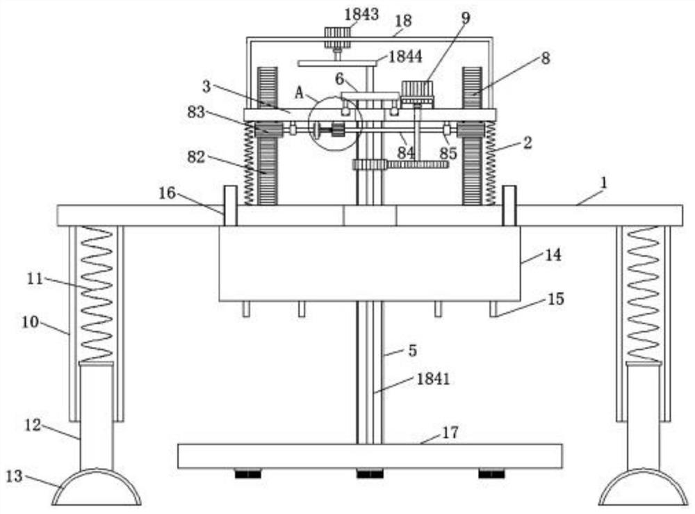 Sticker water removing mechanism for ceramic tile floor and using method