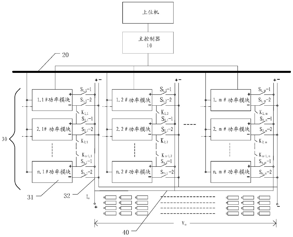 Battery detection power supply, and output control method and device