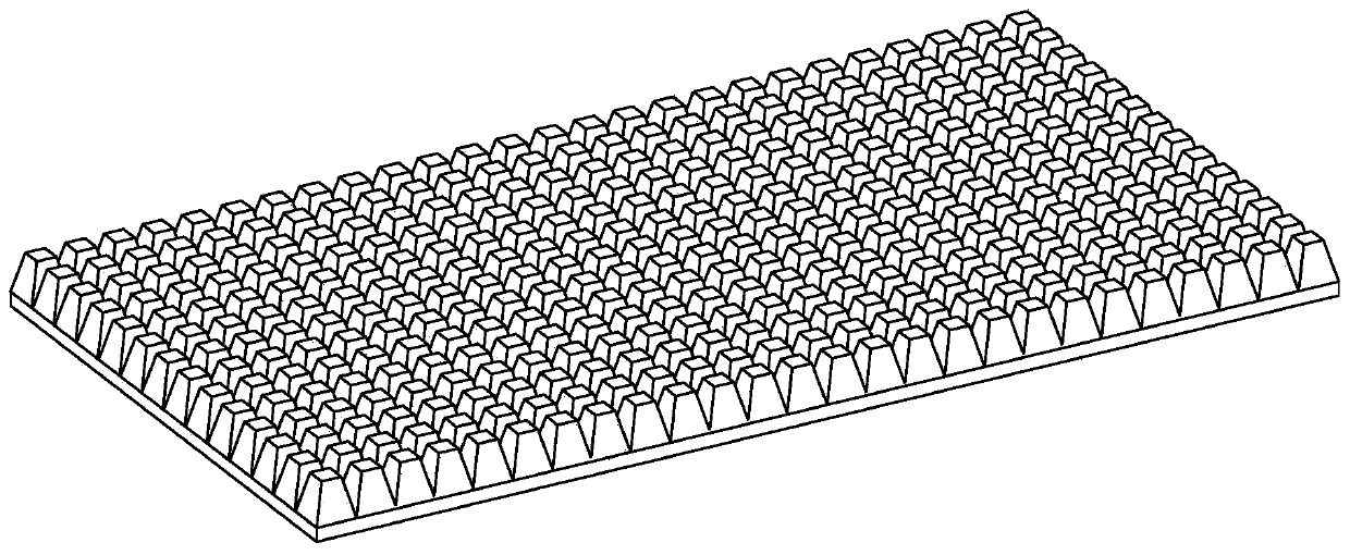 Inclined cylinder sound insulation and heat preservation floor slab