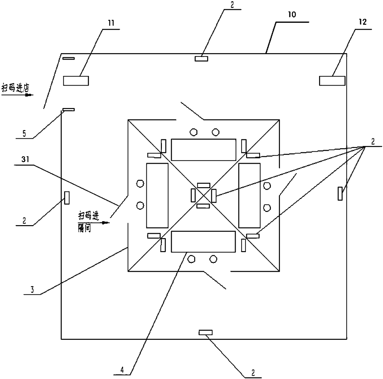 Control method of intelligent sales device of jewelry