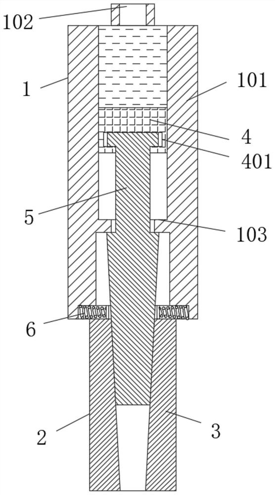 A kind of hard stone airborne splitting machine