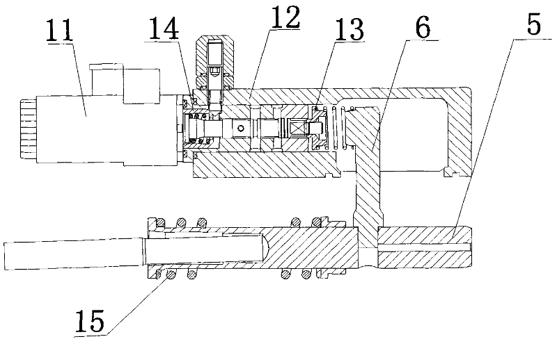 Position-spring-force feedback type electric proportional variable axial plunger pump