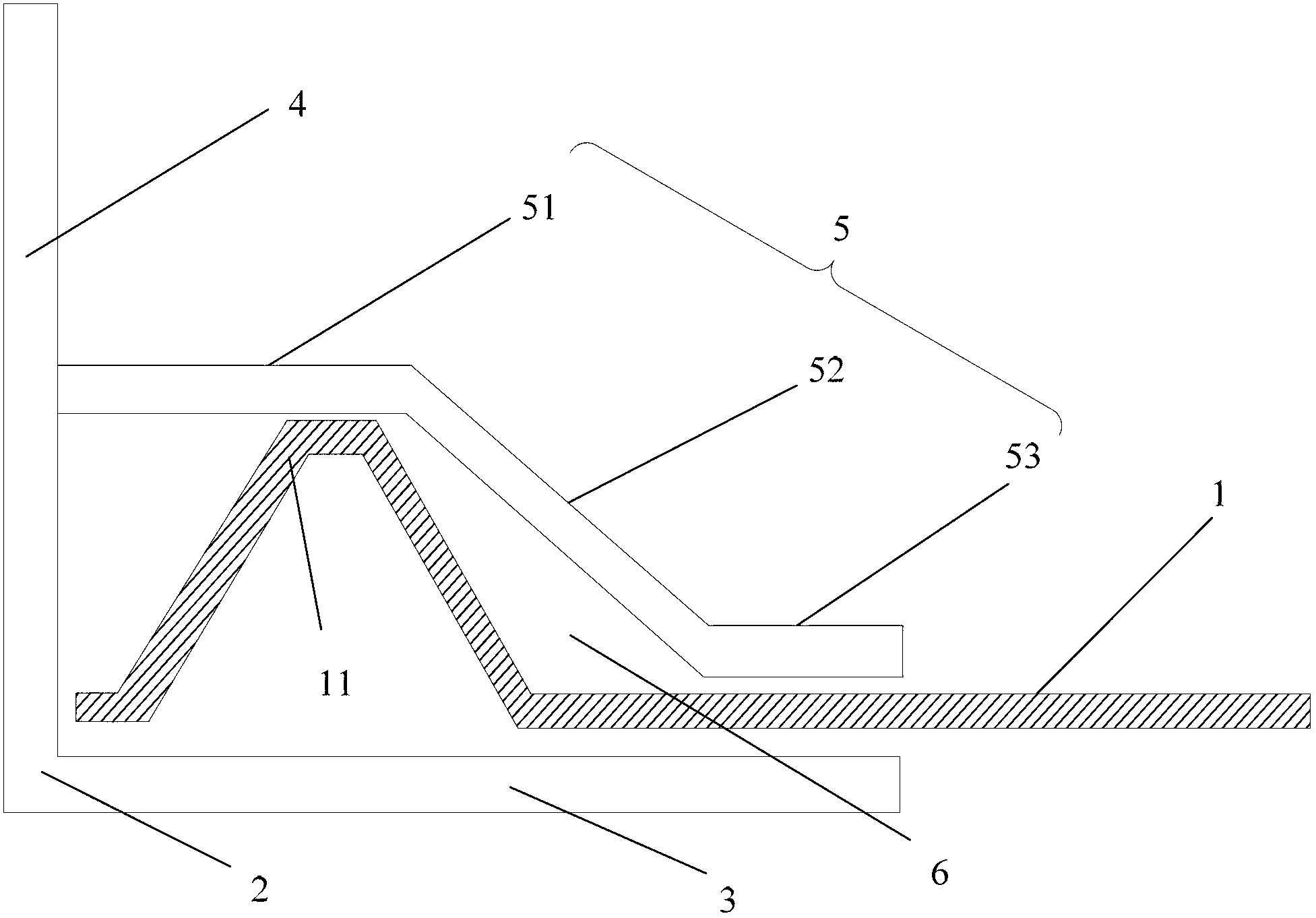 Large-size backlight module backboard splicing structure and LCD device