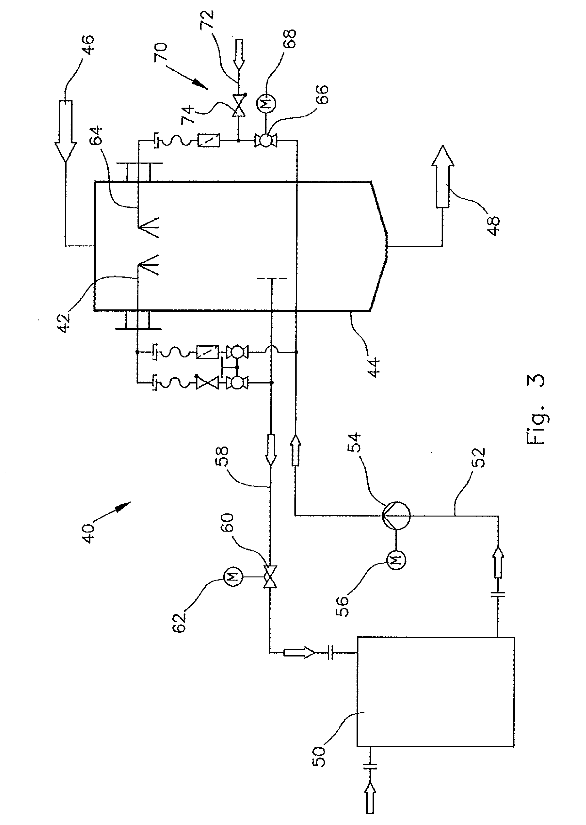 Spray arrangement and method for operating a spray arrangement