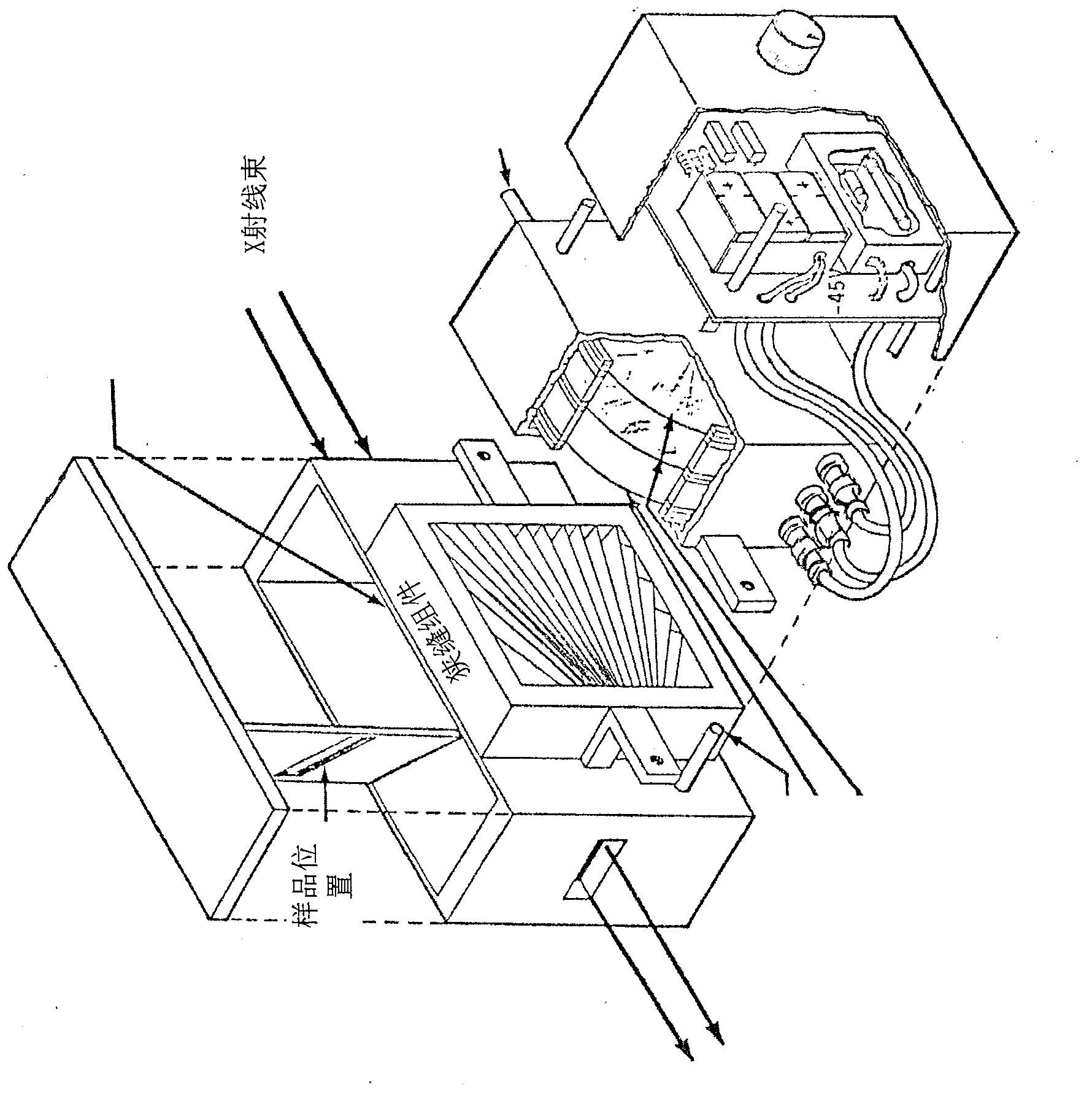 Device specially used for grazing incidence XAFS (X-ray Absorption Fine Structure) experiment and regulating method of device