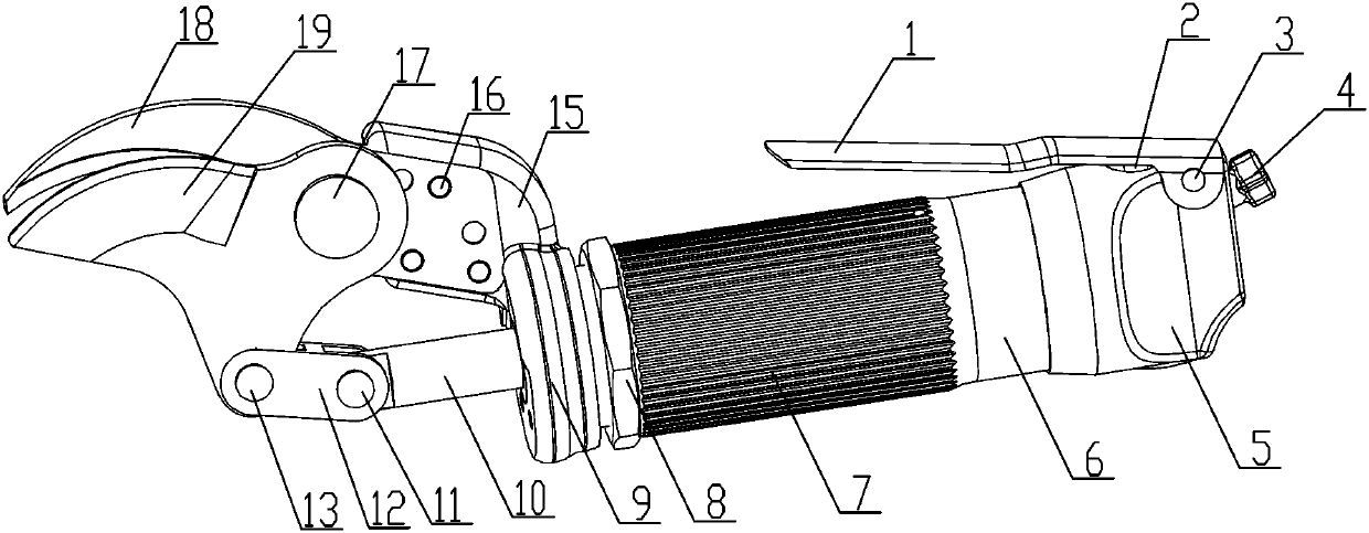 Optical fiber shearing tool and operating method