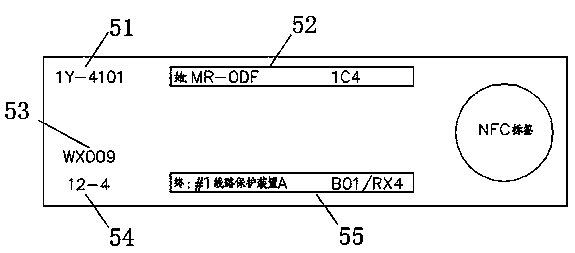 NFC technology-based full expression system for optical cable information in secondary circuit of intelligent substation