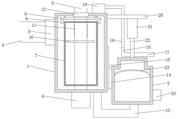 Automatic printing paper waste discharging device