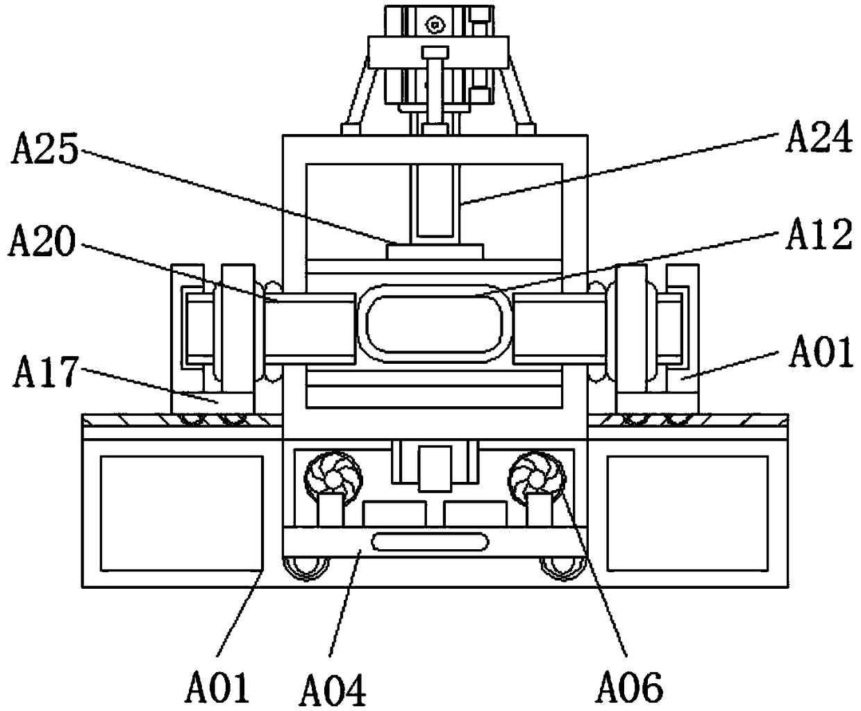 Glass fiber compressing device with ejection structures