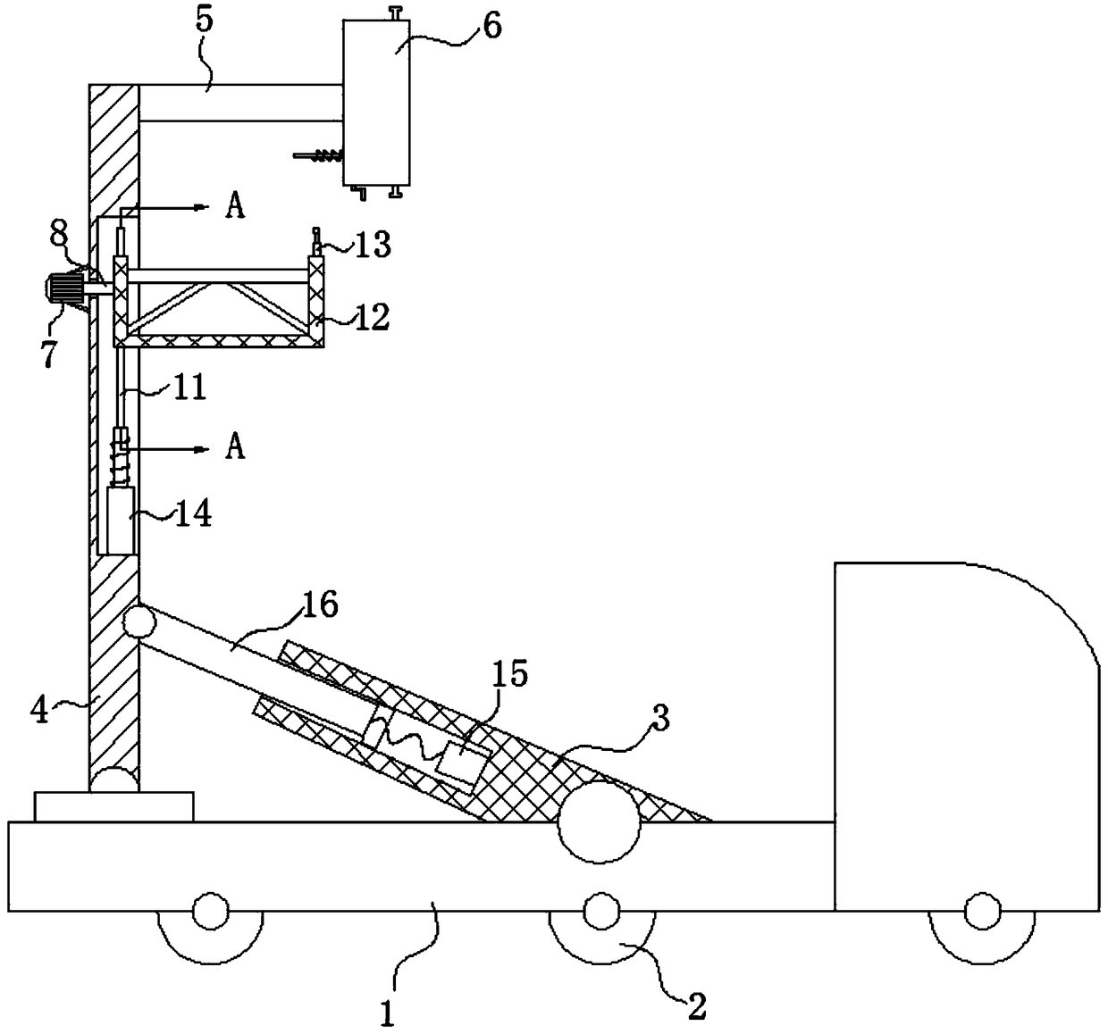 Special equipment for mounting and dismounting movable self ascending and descending high-altitude equipment