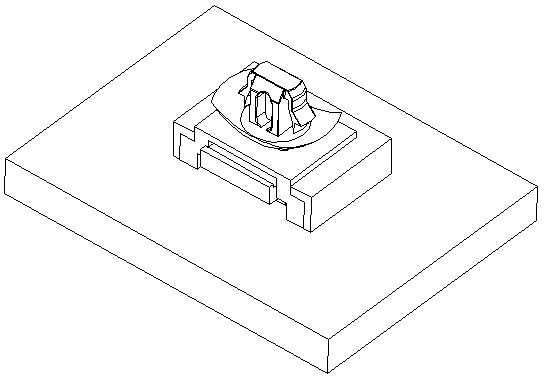 Detachable connecting device and corresponding connecting device of wire harness connector and buckle