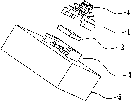 Detachable connecting device and corresponding connecting device of wire harness connector and buckle