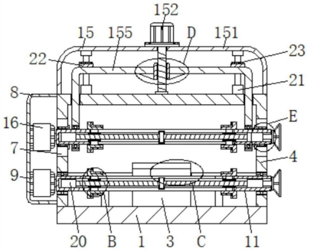 A deburring device for metal surface treatment