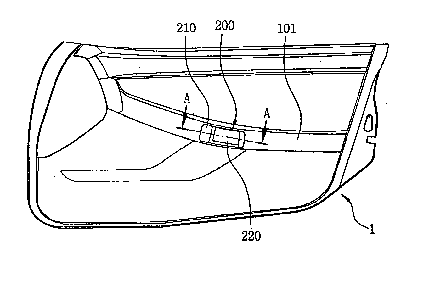 Vehicle door inside handle assembly