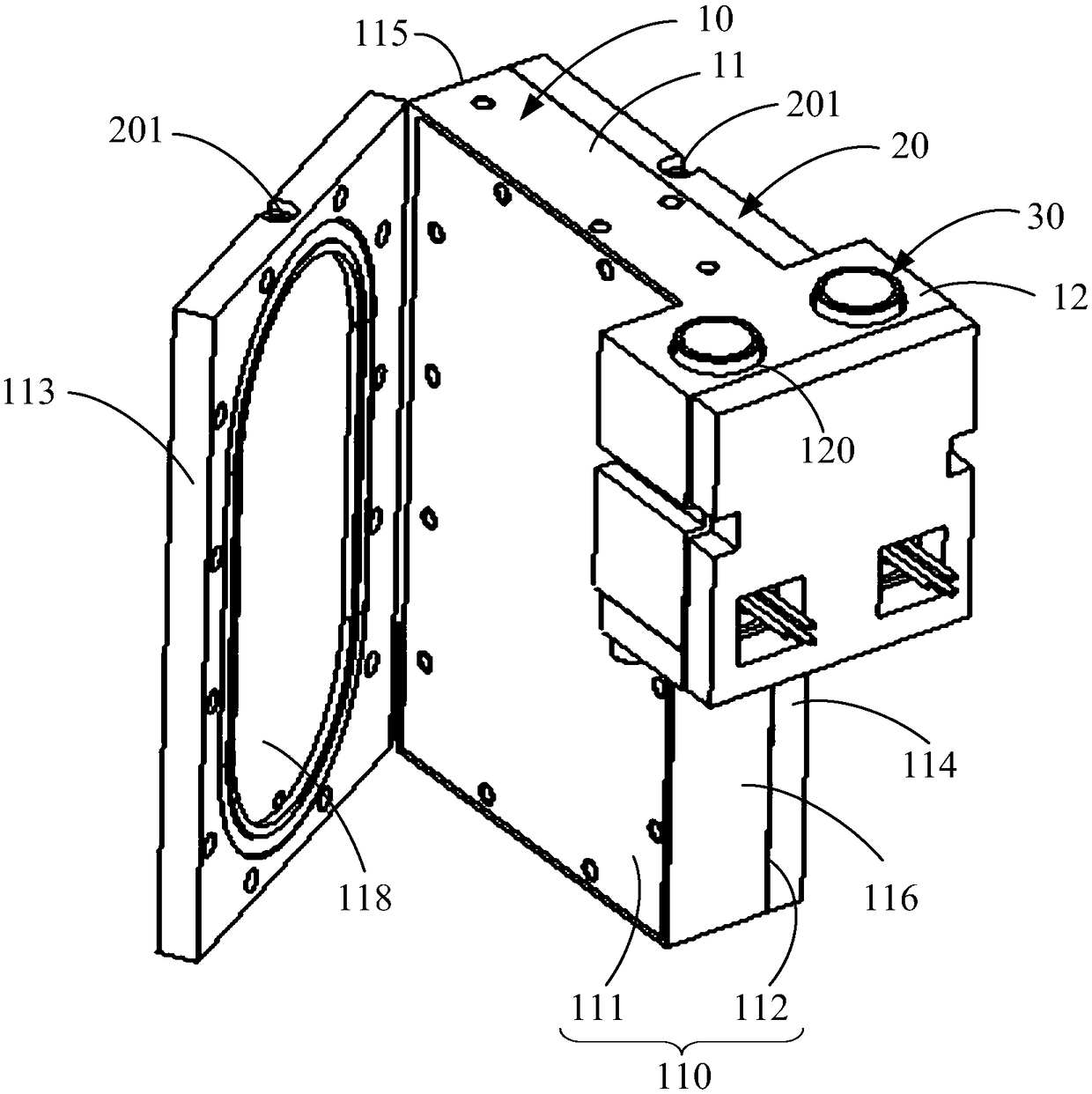 Regent preheating and reaction device and sample analyzer