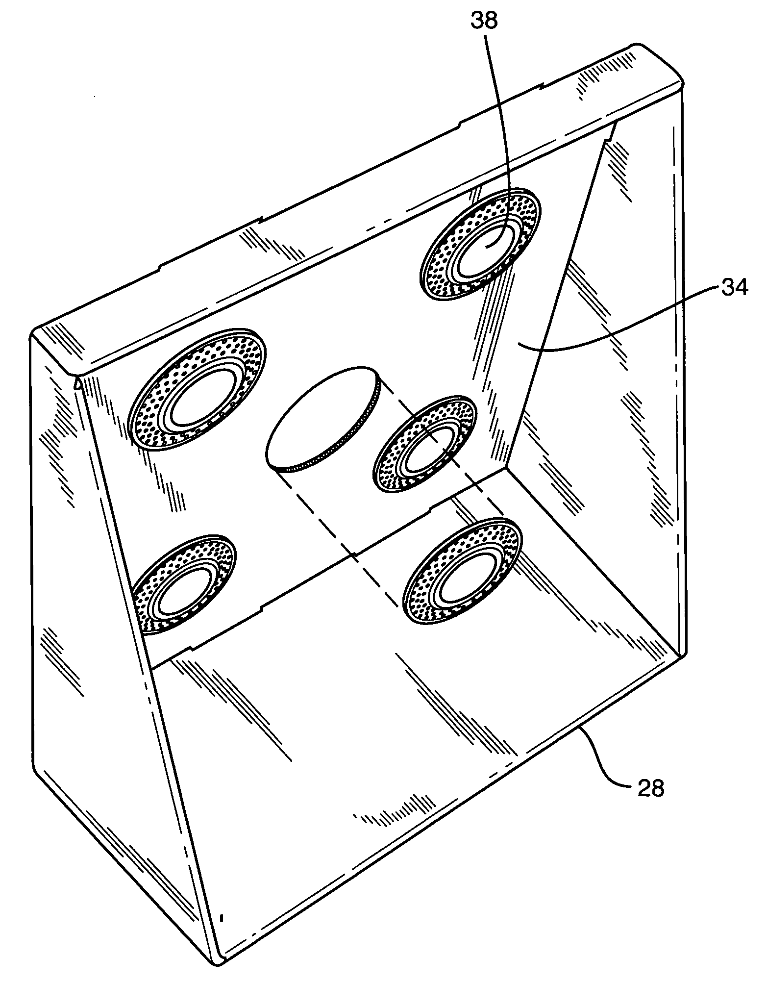 Target assembly for holding clay targets