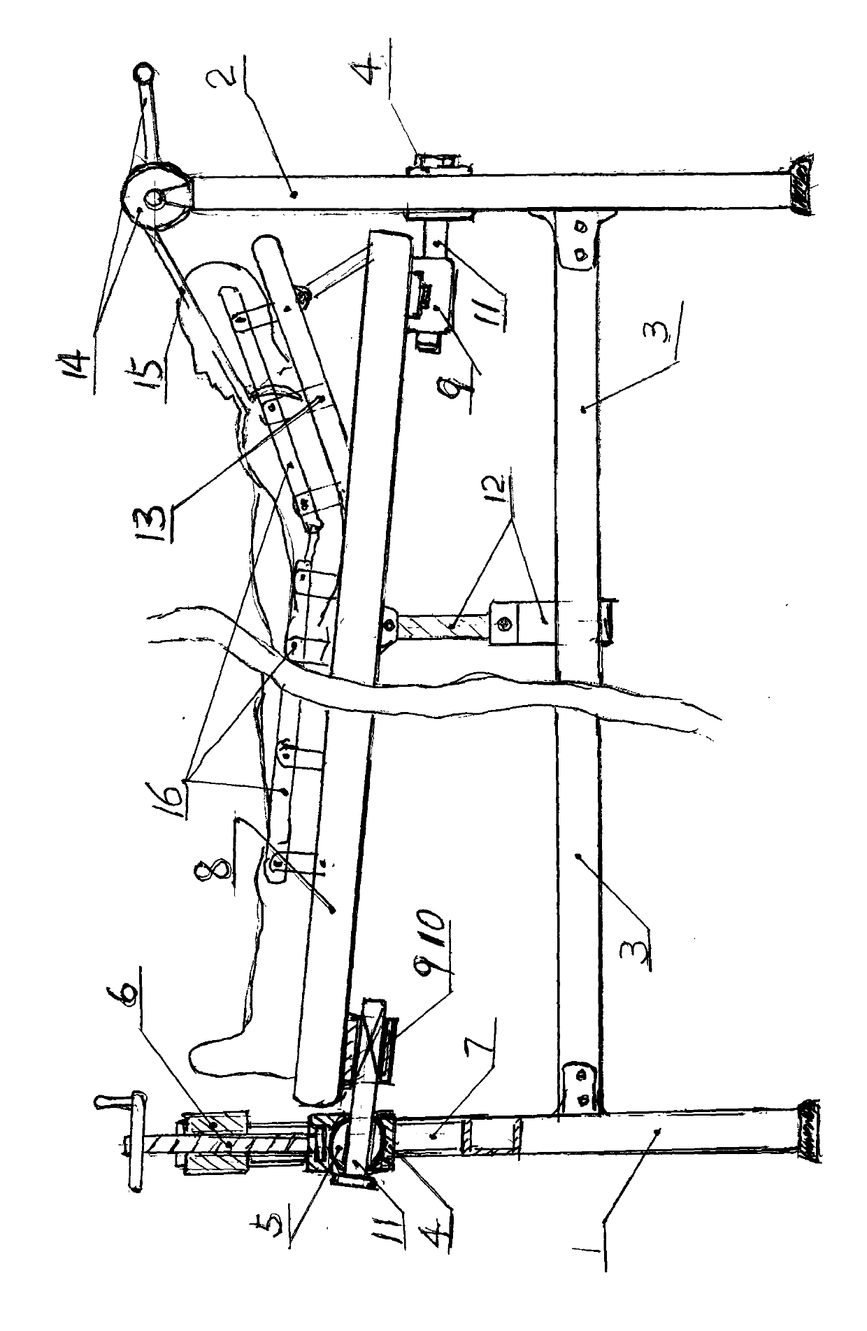 Care bed capable of turning over patient