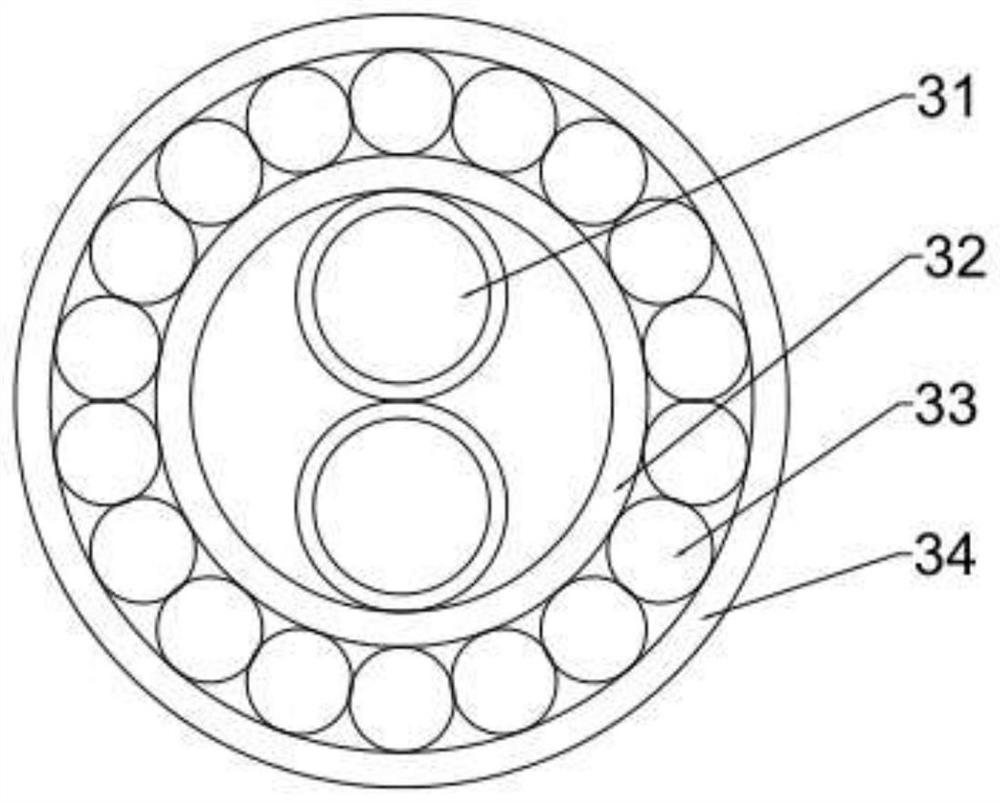 Flexible hinge photoelectric composite cable