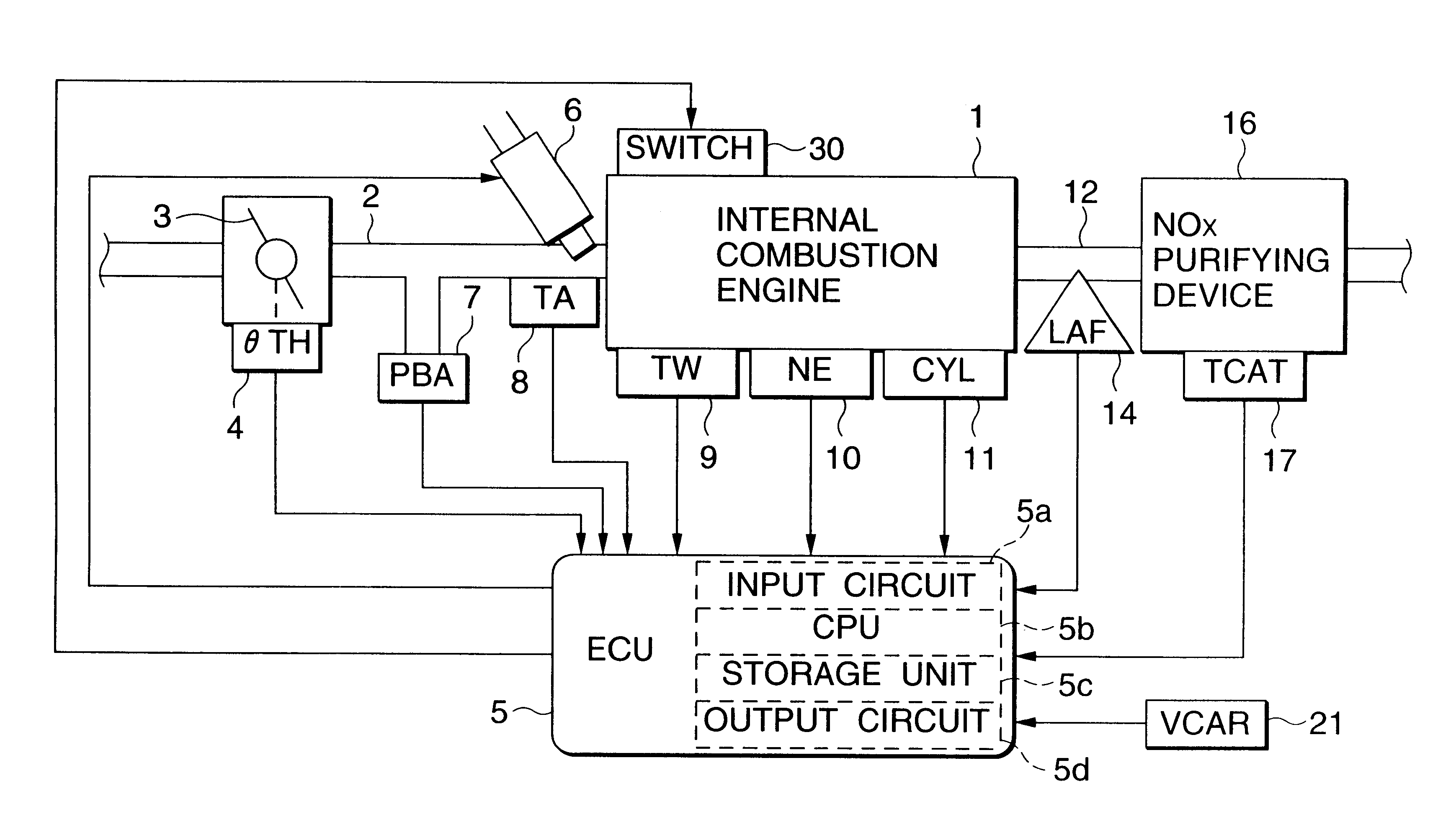 Exhaust gas purifying apparatus for internal combustion engine and controller for internal combustion engine