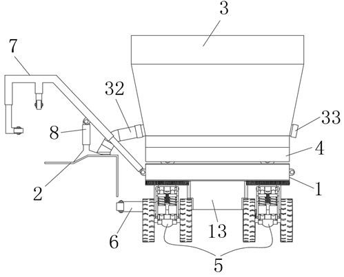 Continuous pouring equipment for tunnel special-shaped sewage ditch and using method