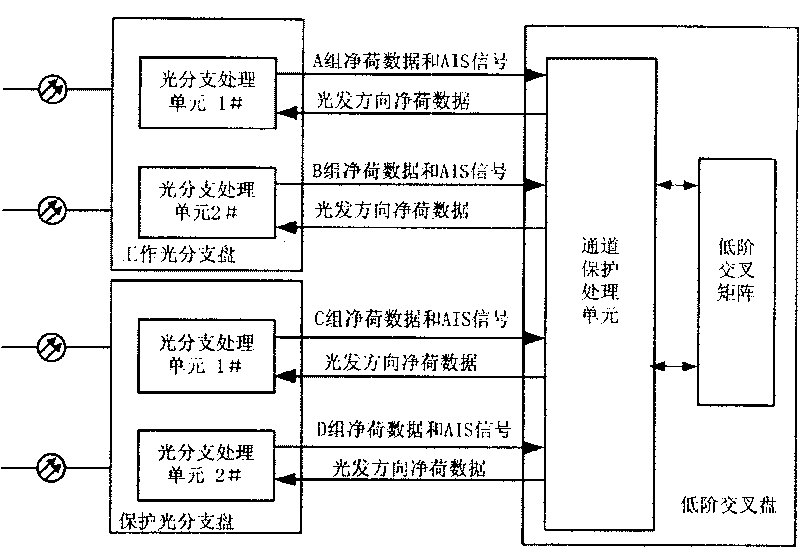 Branching loop protective method and device