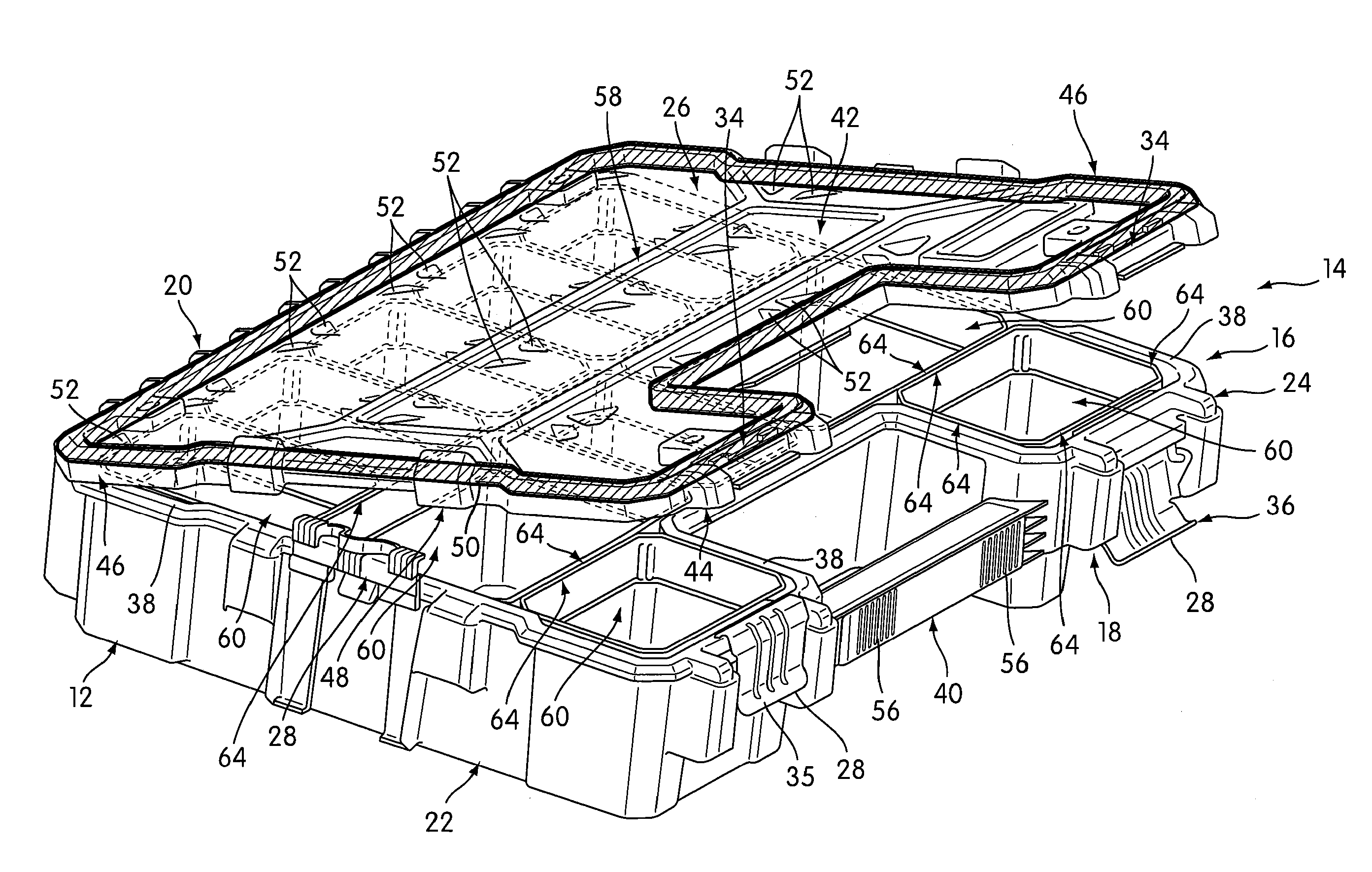 Sealable storage container