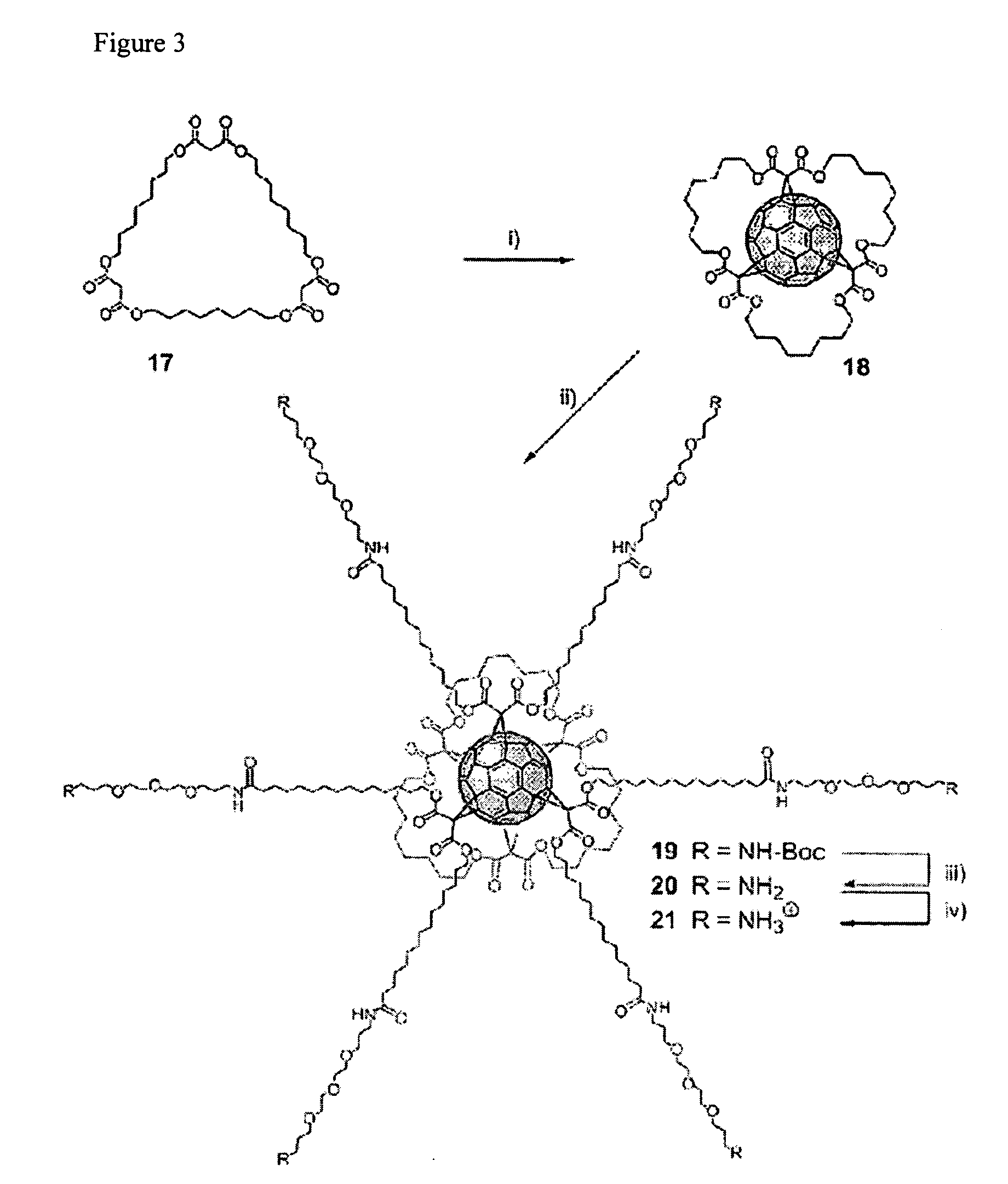 Amphiphilic [5:1]- and [3:3]- hexakisadducts of fullerenes